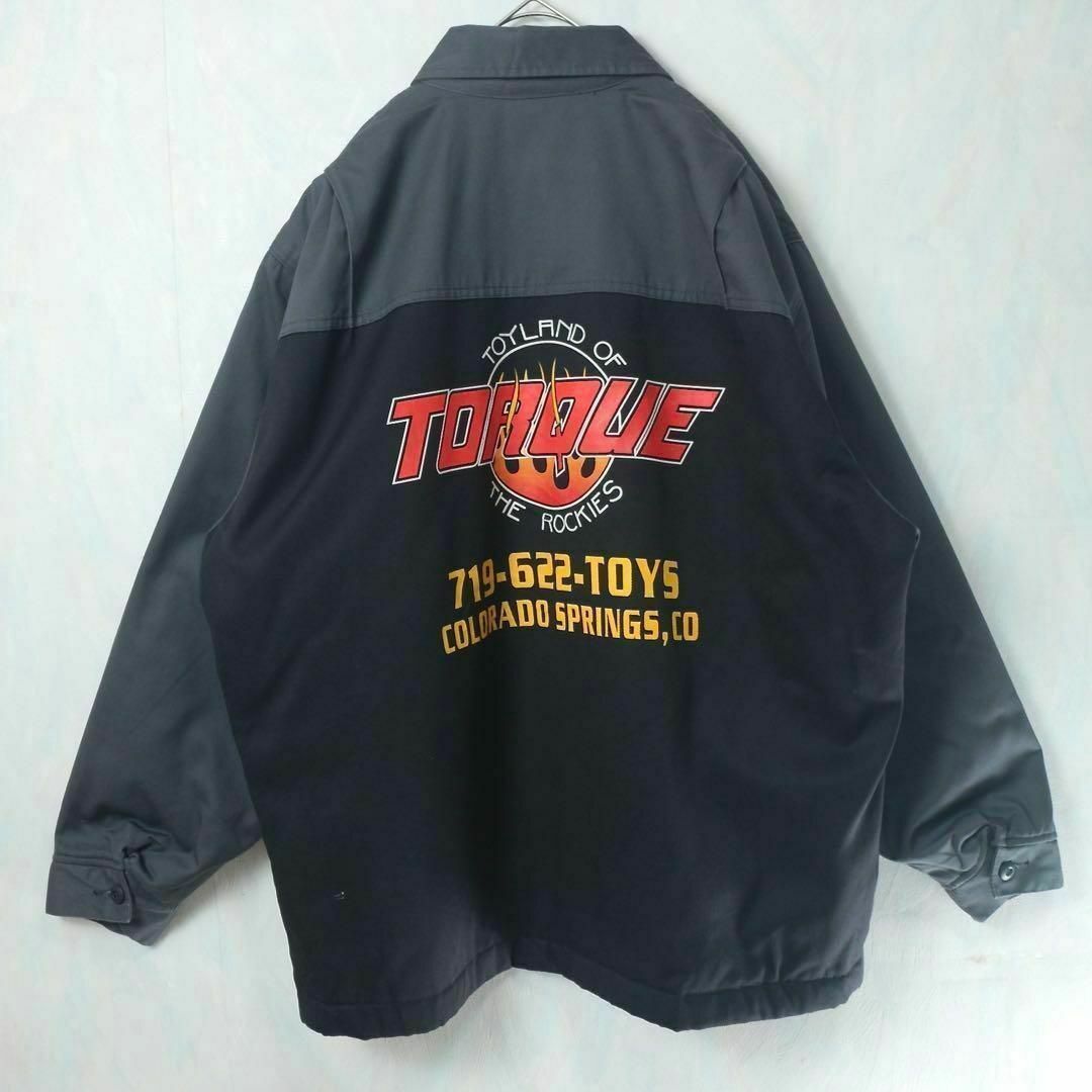 Dickies(ディッキーズ)の【希少】ディッキーズ ワークジャケット ブルゾン ビッグサイズ 2XL 一点物 メンズのジャケット/アウター(ブルゾン)の商品写真