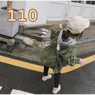 110cm ミリタリーコート　アウター　子供服　キッズ服　おしゃれ　韓国服　(コート)