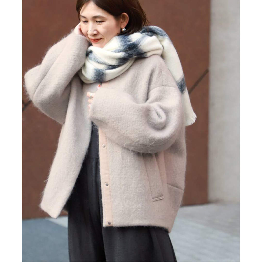IENA(イエナ)のVERMEIL par iena  シャギークルーネックショートコート  レディースのジャケット/アウター(その他)の商品写真