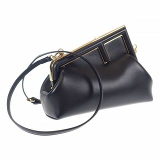 フェンディ(FENDI)の【中古】【Aランク】FENDI フェンディ ファーストスモール クラッチバッグ ショルダーバッグ 2way 8BP129ABVEF0KUR ナッパレザー ブラック レディース【ISEYA】(その他)