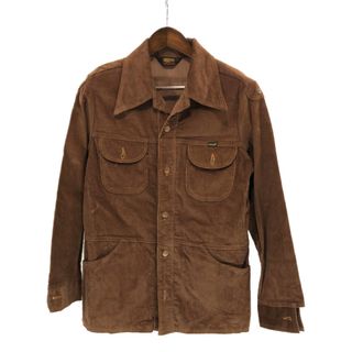 ラングラー(Wrangler)のSALE///// 70年代 USA製 Wrangler ラングラー WRAPID TRANSIT コーデュロイ ジャケット アメカジ オープンカラー ブラウン(メンズL) P2735(その他)