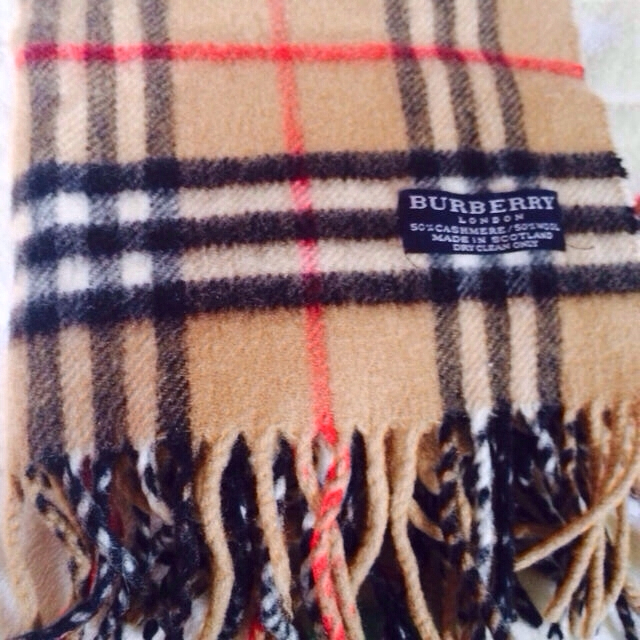 BURBERRY - バーバリーマフラー☆カシミア50%の通販 by mika's shop