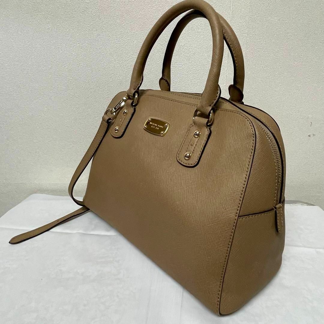 Michael Kors(マイケルコース)の専用マイケルコース 2WAY ショルダー 斜め掛け ハンドバッグ ベージュ 美品 レディースのバッグ(ハンドバッグ)の商品写真