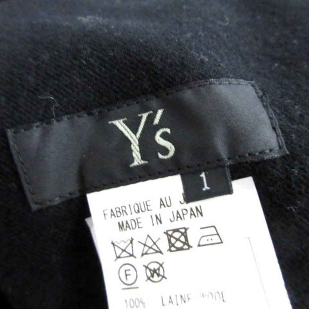 Y's(ワイズ)のワイズ Y's YE-P17-10322AW ワイドパンツ ウール 1 黒 レディースのパンツ(その他)の商品写真