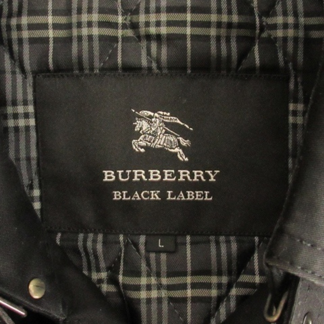 BURBERRY BLACK LABEL(バーバリーブラックレーベル)のバーバリーブラックレーベル トレンチコート ライナー付き ブラック L メンズのジャケット/アウター(トレンチコート)の商品写真