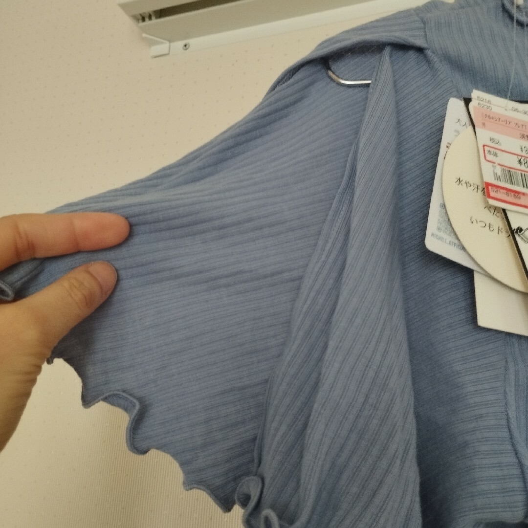 しまむら(シマムラ)の新品　リブカットソー レディースのトップス(Tシャツ(半袖/袖なし))の商品写真