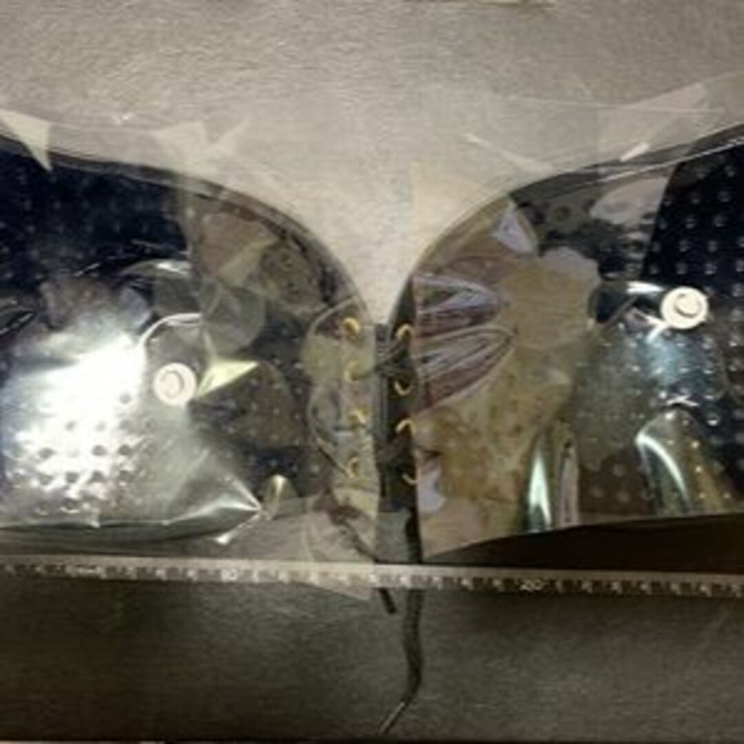 紐付き羽型ヌーブラ 盛れまくり ブラック Cカップ  #C532-2 レディースの下着/アンダーウェア(ブラ)の商品写真
