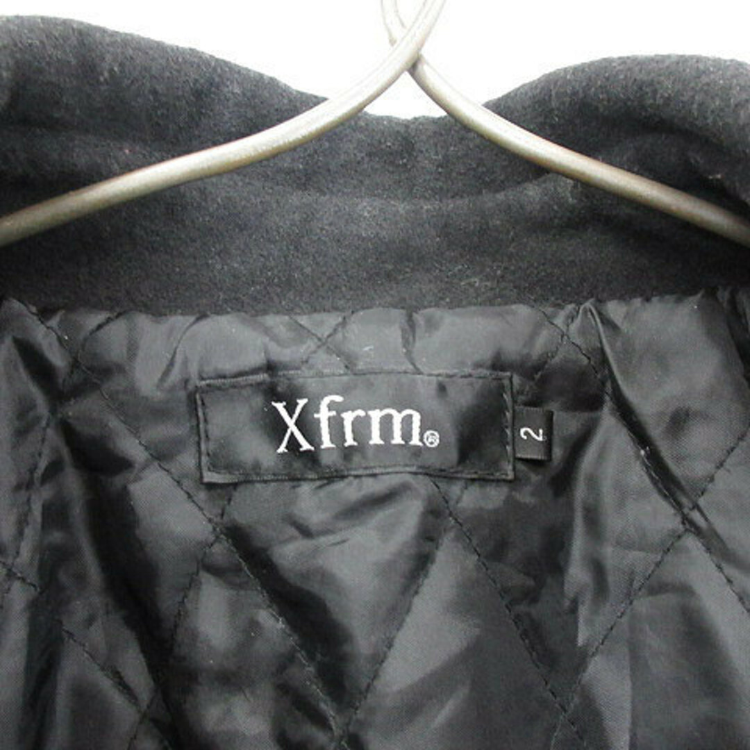 other(アザー)の トランスフォーム  Xfrm ウール混 Pコート 黒 ブラック 2 レディースのジャケット/アウター(ピーコート)の商品写真