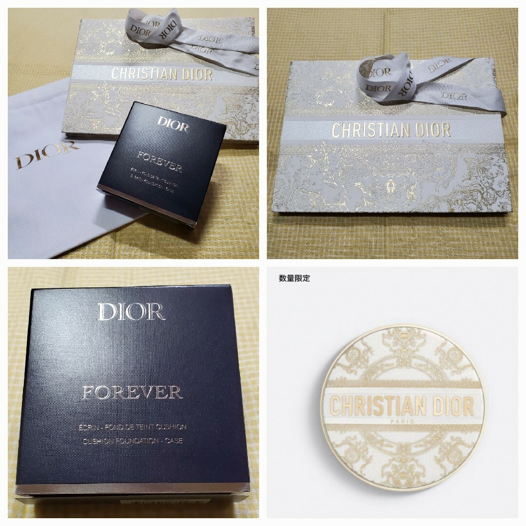 Diorギフトバッグ新品 Dior スキン チュイルリー フォーエヴァー クッションケース ホリデー