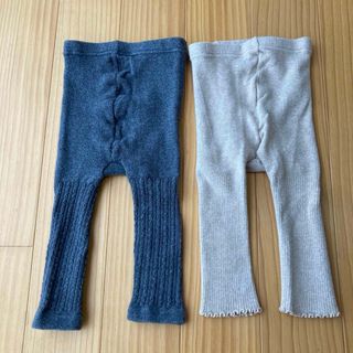 ユニクロ(UNIQLO)のUNIQLO ベビーレギンス 2枚セット 80サイズ(肌着/下着)