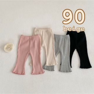 90cm フレアレギンス　パンツ　韓国子供服　ベビー服　キッズ服　可愛い(パンツ/スパッツ)