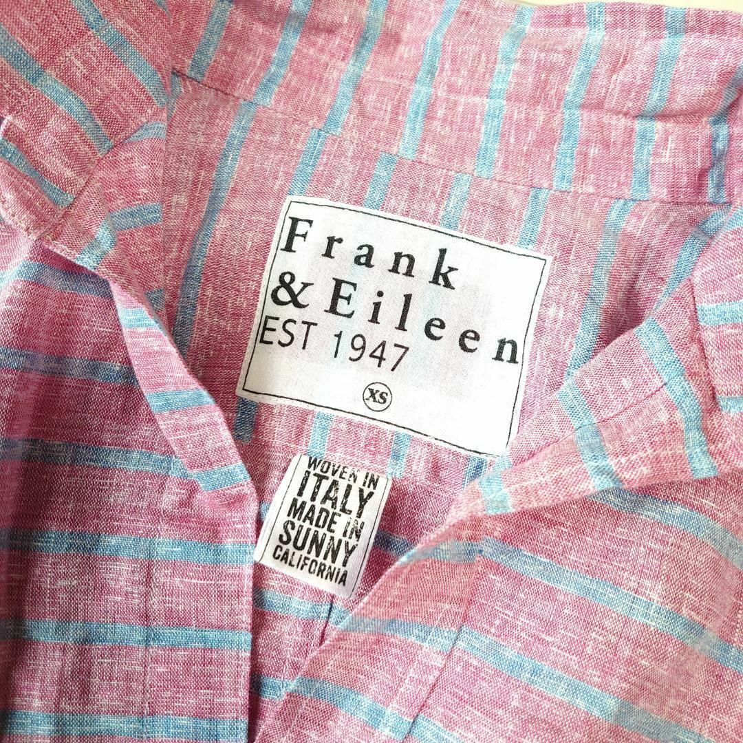 Frank&Eileen(フランクアンドアイリーン)のフランクアンドアイリーン BARRY リネン100% ボーダー スキッパーシャツ レディースのトップス(シャツ/ブラウス(長袖/七分))の商品写真