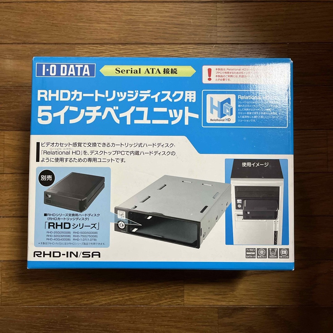 PC/タブレットI−O・DATA  RHDカートリッジディスク用　5インチベイユニット