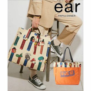 イアパピヨネ(ear PAPILLONNER)の【送料無料】ear×PEZ リバーシブルビッグコットントートバッグ キャンバス(トートバッグ)