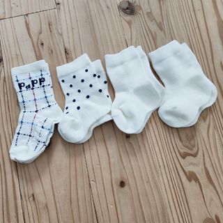 ベビーギャップ(babyGAP)の①子供 靴下 11-13 ４足セット(靴下/タイツ)