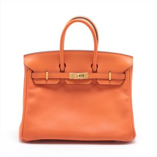 エルメス(Hermes)のエルメス バーキン25 ヴォースイフト  オレンジ レディース ハンドバッ(ハンドバッグ)