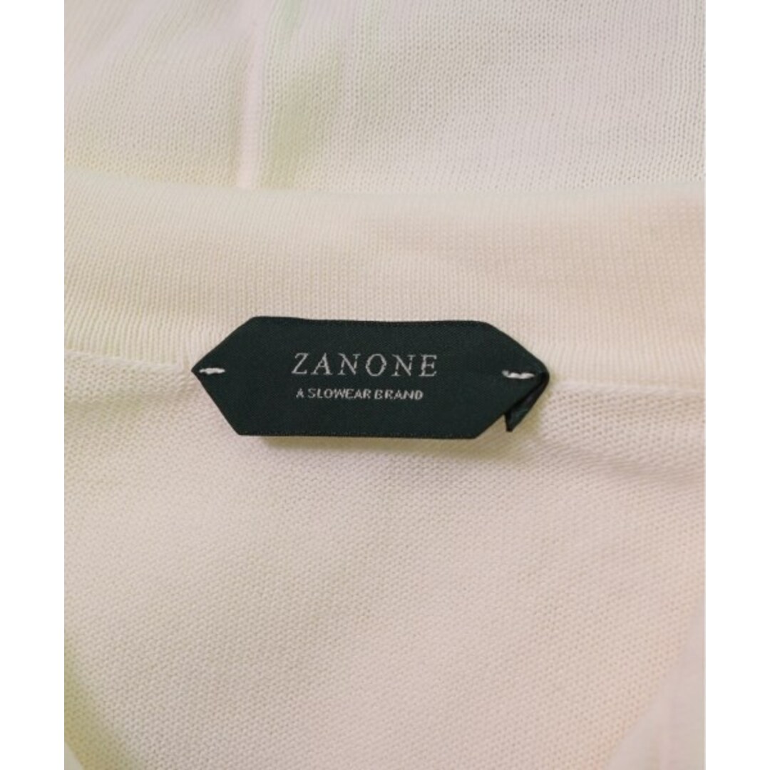 ZANONE(ザノーネ)のZANONE ザノーネ ニット・セーター 48(L位) 白 【古着】【中古】 メンズのトップス(ニット/セーター)の商品写真