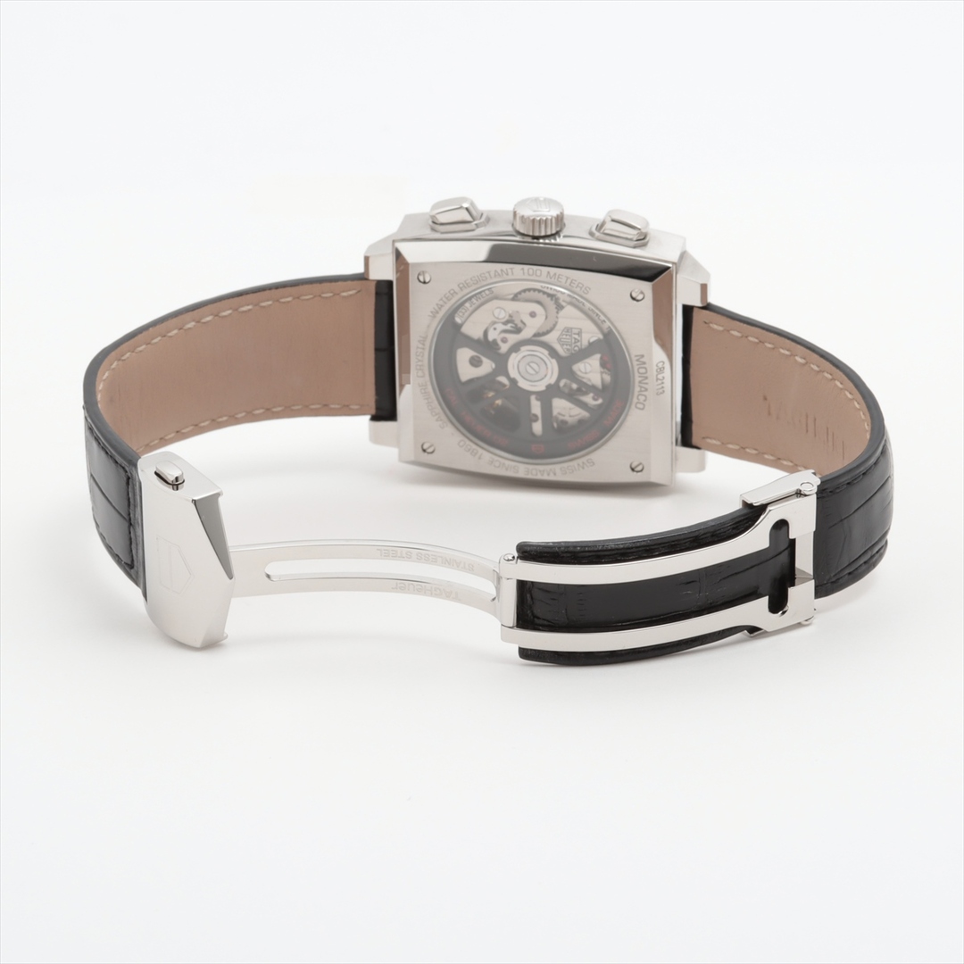 TAG Heuer(タグホイヤー)のタグホイヤー モナコ SS×革   メンズ 腕時計 メンズの時計(腕時計(アナログ))の商品写真