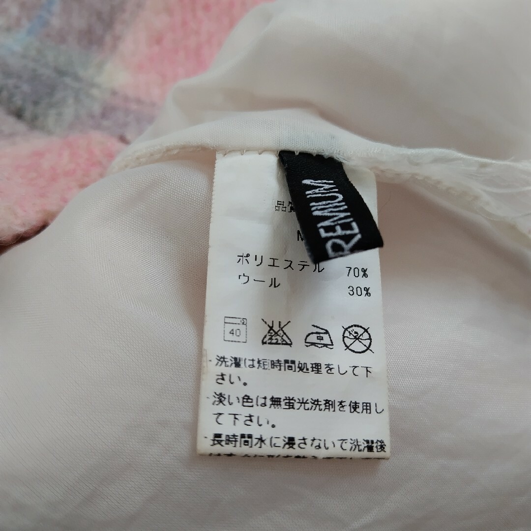 ZARA(ザラ)のスプレイ　チェック　ピンク　タイト　ミニ　ヒサ　スカート　ウール　厚手 レディースのスカート(ミニスカート)の商品写真