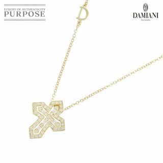 ダミアーニ(Damiani)のダミアーニ DAMIANI ベルエポック クラウン S ダイヤ ネックレス 50cm K18 YG 750 クロス【証明書】VLP 90206555(ネックレス)