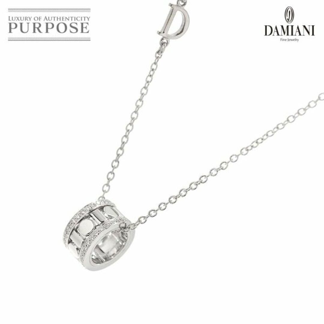 ダミアーニ DAMIANI ベルエポック リール ダイヤ ネックレス 49cm K18 WG 750 Belle Epoque Reel Necklace【証明書付き】VLP 90206767総重量５．４ｇ