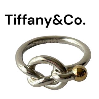 ティファニー(Tiffany & Co.)のおん様専用【超美品】ティファニー  ラブノット   925✖️金18 #6(リング(指輪))