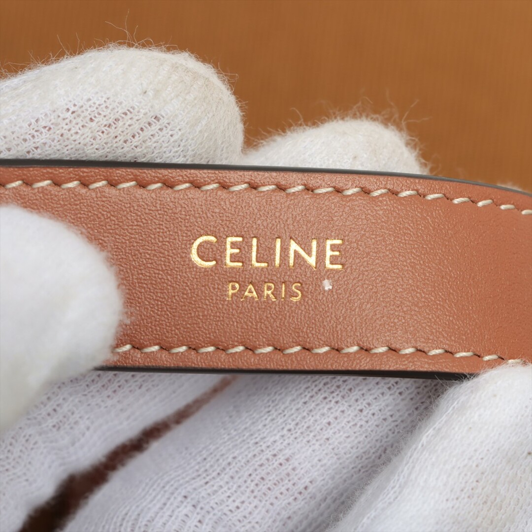 celine(セリーヌ)のセリーヌ  レザー  ブラック×ブラウン レディース その他バッグ レディースのバッグ(その他)の商品写真