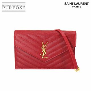 サンローラン　SAINT LAURENT エナメルレザー　レッド　赤　本革エナメルシューズ