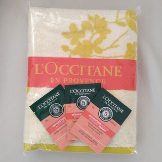 ロクシタン(L'OCCITANE)のロクシタン　オスマンサス　バスタオル　オマケ付き(ノベルティグッズ)