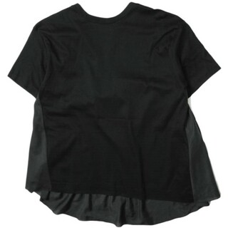 アダワス(ADAWAS)のADAWAS アダワス 日本製 FLARED T-SHIRT スイッチング フレアTシャツ ADWS-108-40 Free ブラック 半袖 カットソー トップス【中古】【ADAWAS】(Tシャツ(半袖/袖なし))