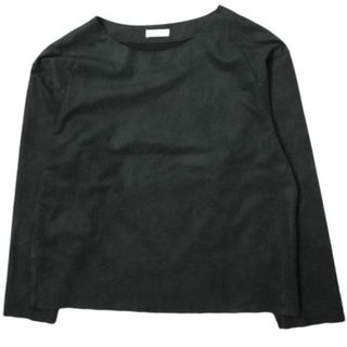 クラス(Class)のCLASS クラス 日本製 ULTRA SUEDE L/S TEE ウルトラスエードロングスリーブTシャツ 1 ブラック 長袖 フェイクレザー 人工皮革 トップス【中古】【CLASS】(Tシャツ/カットソー(七分/長袖))