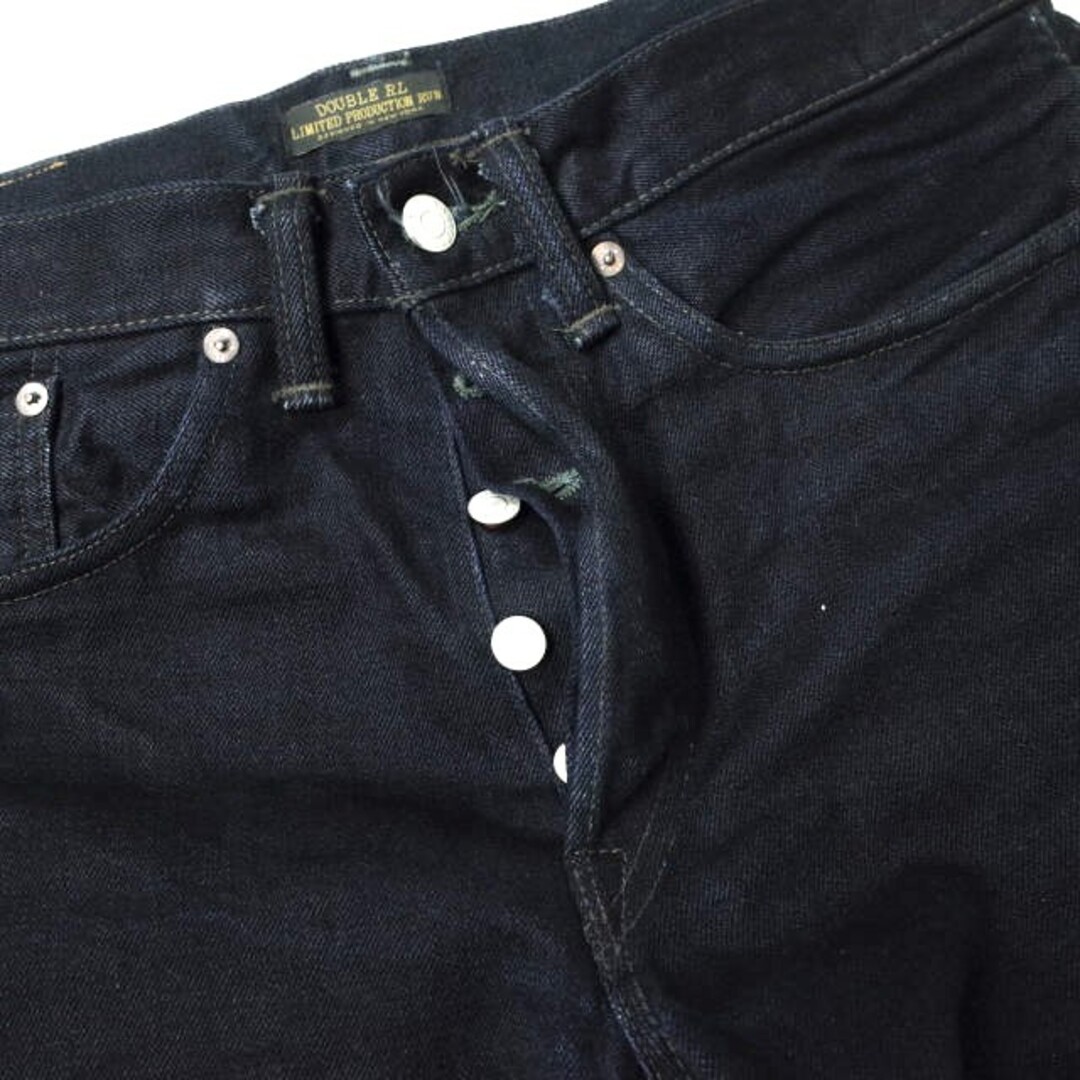 約285cm股下RRL ダブルアールエル 23SS アメリカ製 LIMITED EDITION Vintage 5-Pocket Selvedge Rigid Jeans ヴィンテージ5ポケットセルビッチリジッドデニムパンツ 782891644001 29 Indigo Double RL ジーンズ ボタンフライ MADE IN USA ボトムス【RRL】