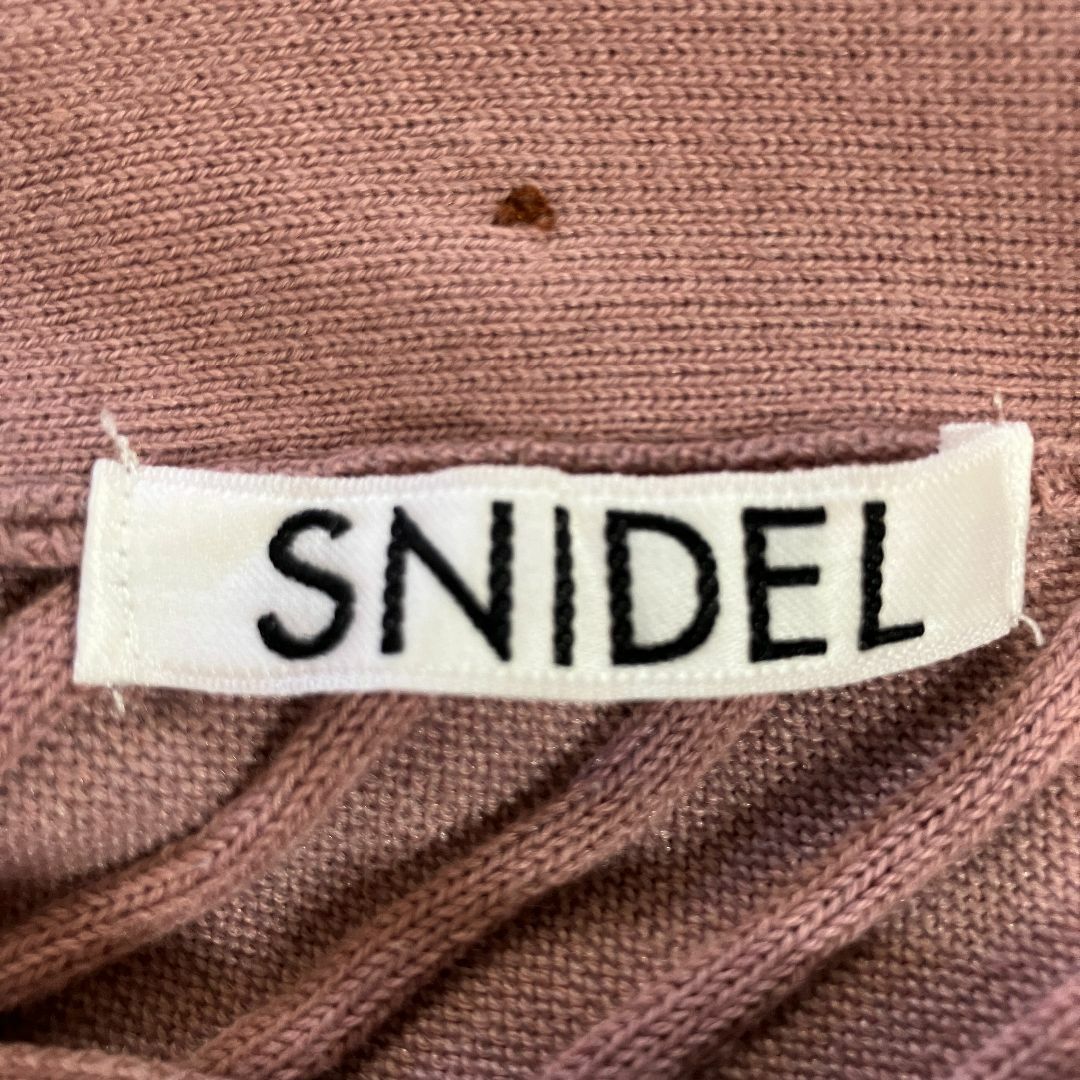 SNIDEL(スナイデル)のSNIDEL スナイデル フロントボタンニットワンピース ピンク F レディースのワンピース(ロングワンピース/マキシワンピース)の商品写真