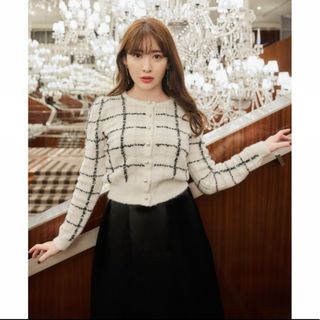 ハーリップトゥ(Her lip to)のherlipto Bouncy Check Knit Pullover(カーディガン)