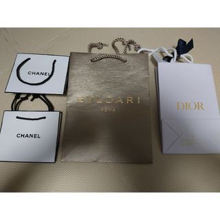 シャネル(CHANEL)のDIOR BVLGARI CHANNEL ショッパーセット(ショップ袋)