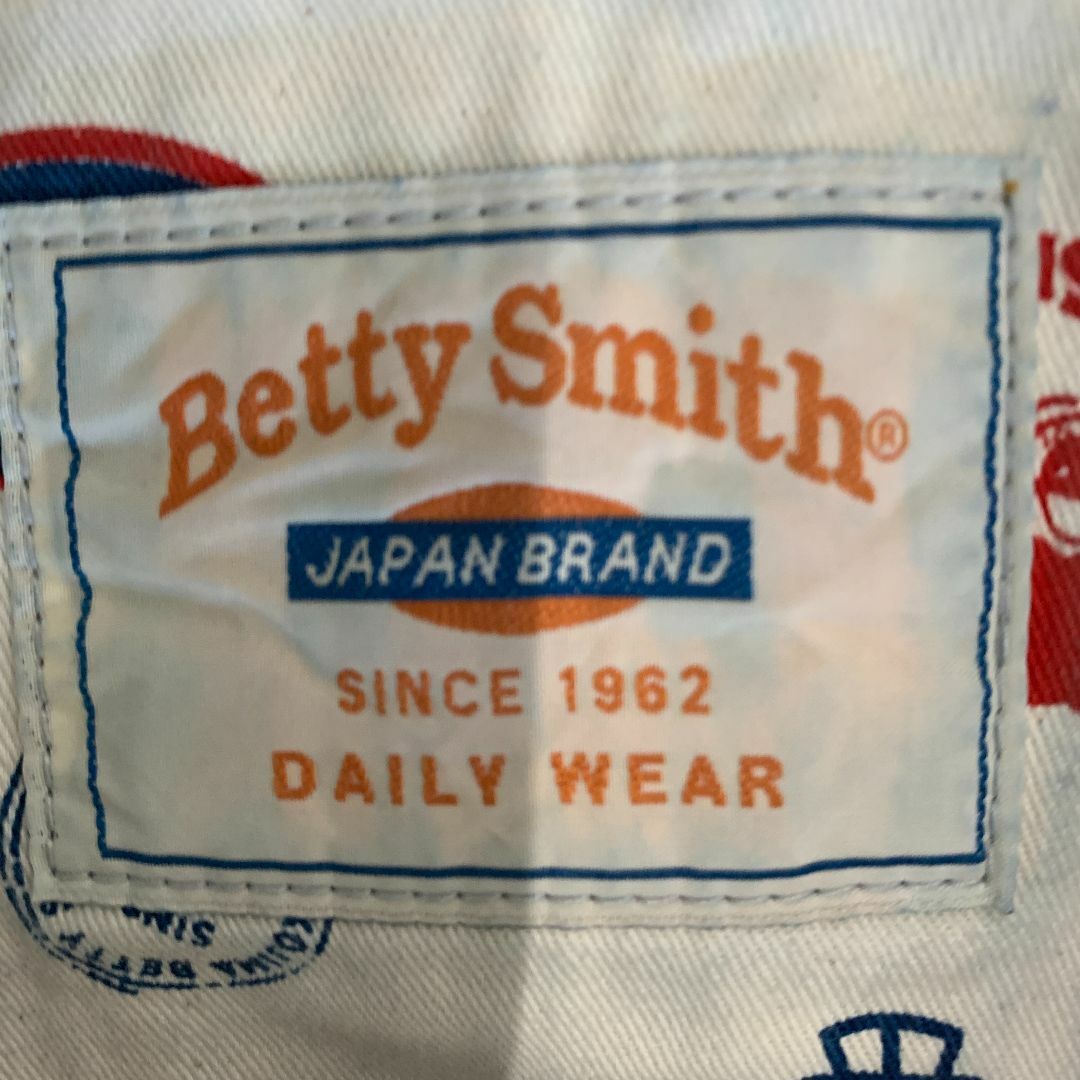 Betty Smith(ベティスミス)のBetty Smith ベティスミス オーバーオール 可愛い ストライプ柄 M レディースのパンツ(サロペット/オーバーオール)の商品写真