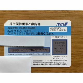 ANA 株主優待券 2024年5月31日期限 1枚(航空券)