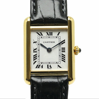 カルティエ(Cartier)のカルティエ タンクルイSM W151275 クオーツ 白文字盤 750YG(腕時計)
