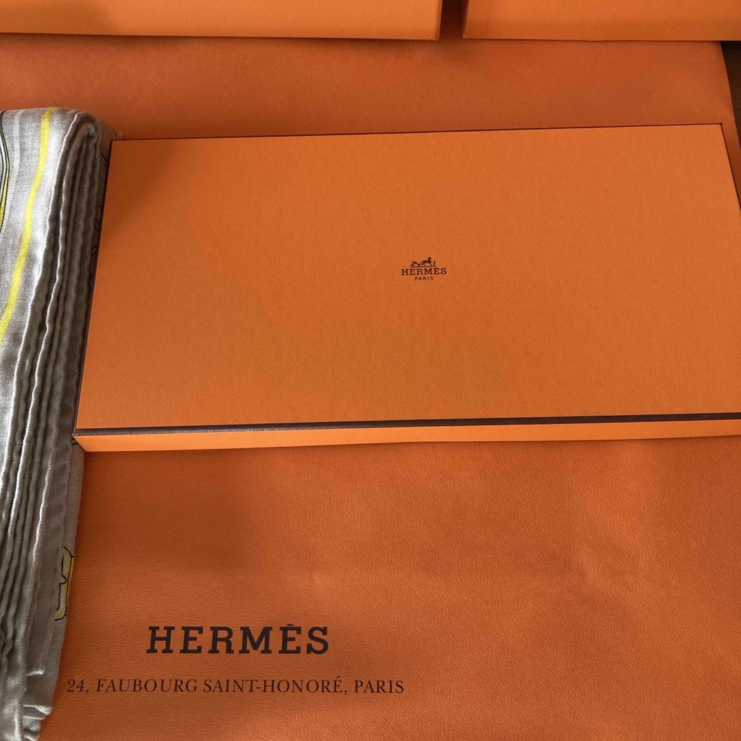 Hermes(エルメス)のHERMES カシシル　朝の散歩　新品未使用 レディースのファッション小物(ストール/パシュミナ)の商品写真