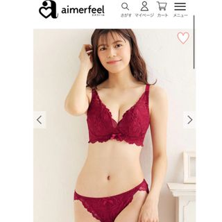 エメフィール(aimer feel)の最終値下げエメフィール　脇高　ブラ　ショーツ　セット　B70(ブラ&ショーツセット)