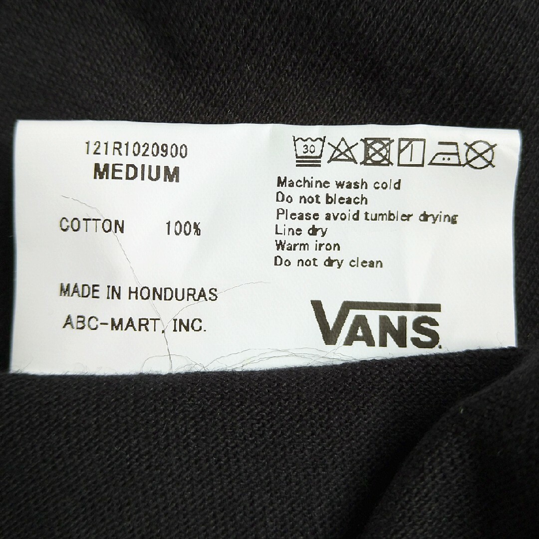 VANS(ヴァンズ)のEIJI様   VANS バンズ ロンＴ Ｍサイズ ブラック メンズのトップス(Tシャツ/カットソー(七分/長袖))の商品写真