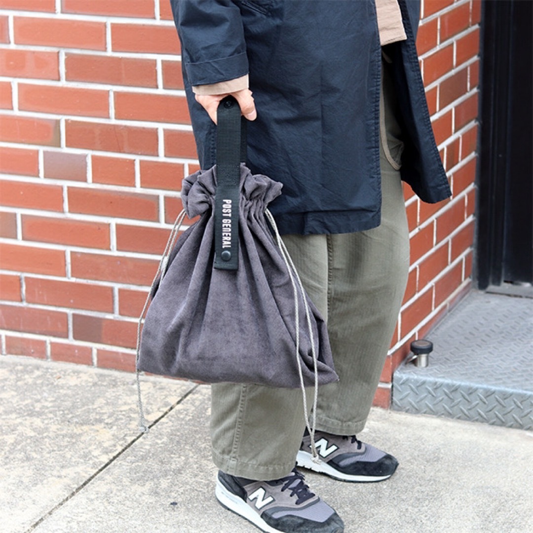 【POST GENERAL】パッカブル コーデュロイバッグ GRAY レディースのバッグ(エコバッグ)の商品写真