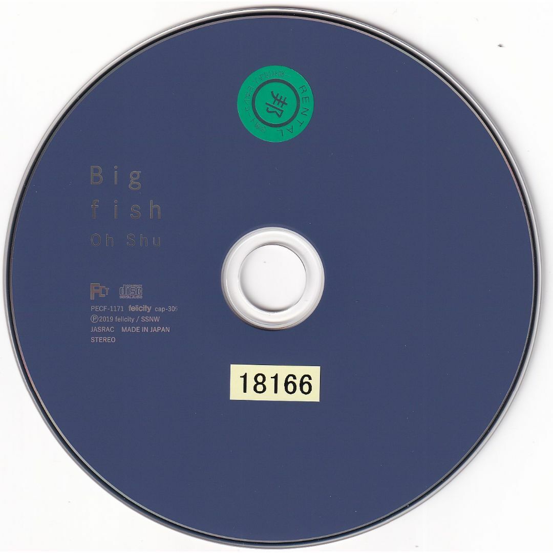 W10489  Big fish 王舟  中古CD エンタメ/ホビーのCD(ポップス/ロック(邦楽))の商品写真