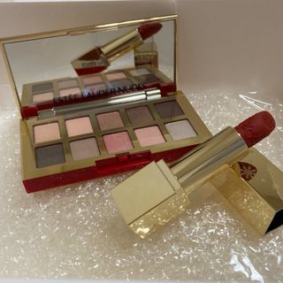 エスティローダー(Estee Lauder)の エスティーローダー クリスマス　コフレ アイシャドウ＆口紅 未使用品(コフレ/メイクアップセット)