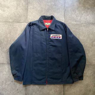 グッドイヤー(Goodyear)の-90s グッドイヤーイーグル ワークジャケット/ブルゾン USA製 ワッペン(ブルゾン)