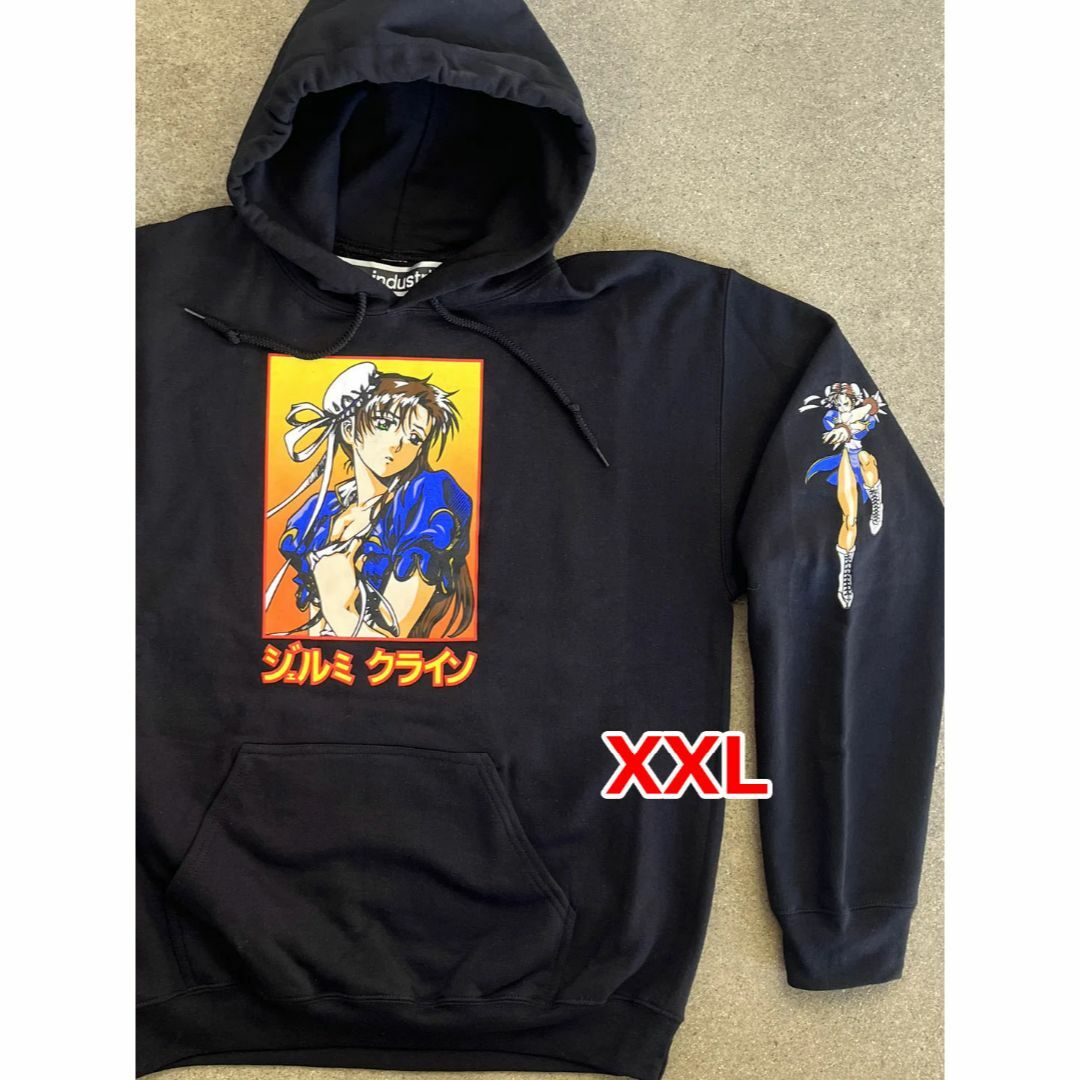 BLACKサイズXXL chunli フーディスウェット ジェルミクライン黒Hook-Ups春麗