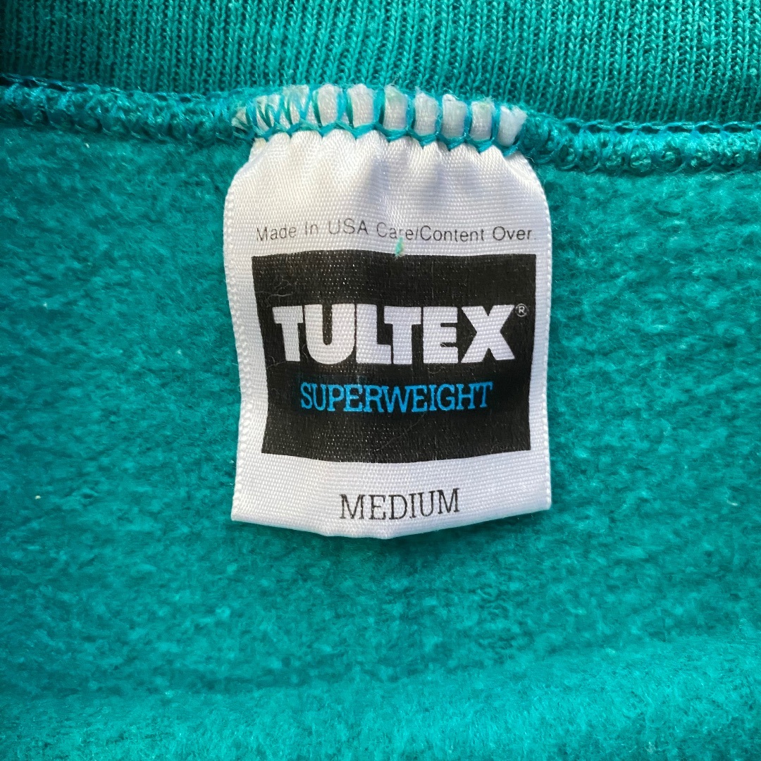 90s tultex ユニバーサルスタジオ スウェット USA製 M ターコイズ メンズのトップス(スウェット)の商品写真