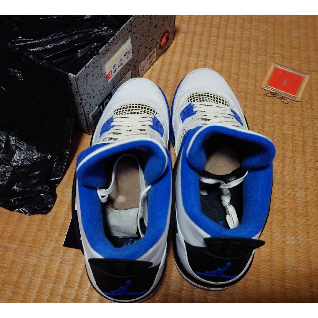 美】Air Jordan4 28.5cm ホワイト×ブルー 靴/シューズ 美】Air Jordan4 28.5cm ホワイト×ブルー 靴/シューズ