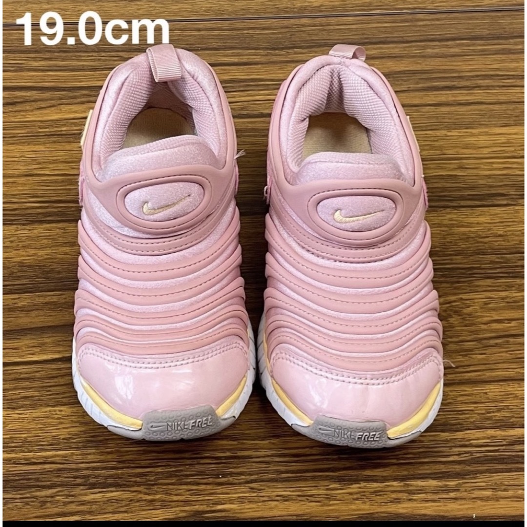 NIKE(ナイキ)のダイナモフリー　２足　&おまけNB19.0 キッズ/ベビー/マタニティのキッズ靴/シューズ(15cm~)(スニーカー)の商品写真