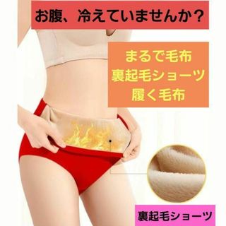 まるで毛布ショーツ 2枚セット 裏起毛 パンツ  温活 抗菌 腸活 ハイウエスト(ショーツ)